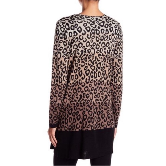 Joseph A Animal Print Woman’s Open Front Cardigan Size MP NWT - Picture 2 of 12